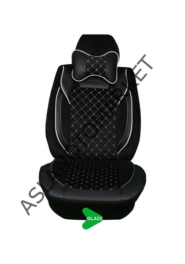 GALA MODEL TAYTÜYÜ PAPYONLU KOLTUK KILIFI SİYAH-BEYAZ GLA23