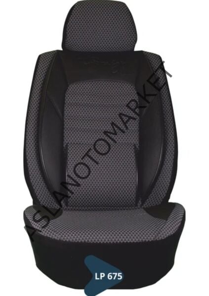 SİLİKONLU JAKAR KOLTUK KILIFI TİCARİ SERİSİ SİYAH GRİ DESEN LP675
