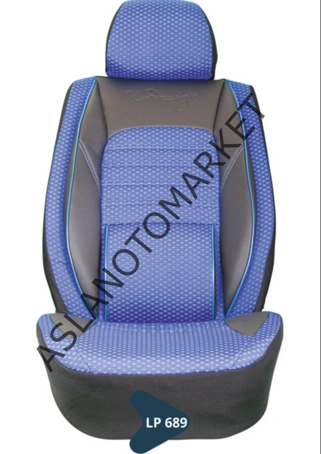 SİLİKONLU JAKAR KOLTUK KILIFI TİCARİ SERİSİ SİYAH - MAVİ LP689