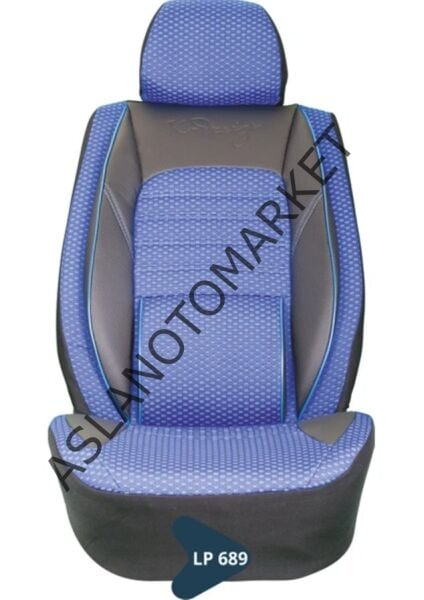 SİLİKONLU JAKAR KOLTUK KILIFI TİCARİ SERİSİ SİYAH - MAVİ LP689