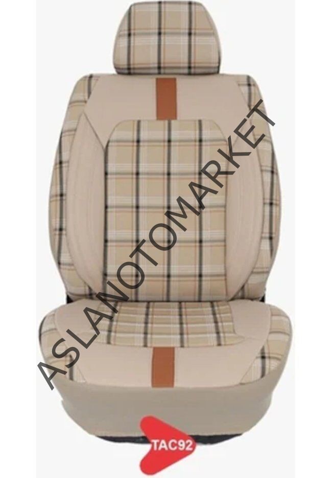 TAÇ MODEL EKOSE JAKAR KOLTUK KILIFI SERİSİ KREM TAC92