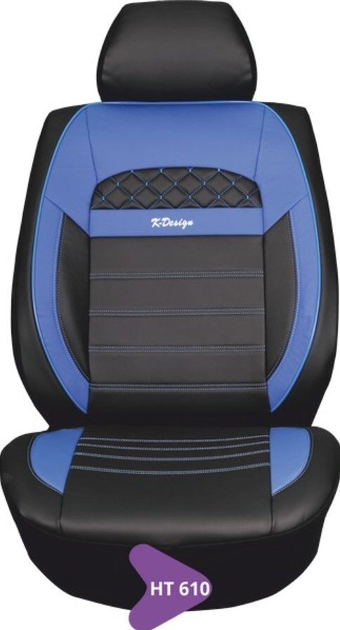 KAREN DERİ KOLTUK KILIFI SERİSİ MAVİ-SİYAH HT610