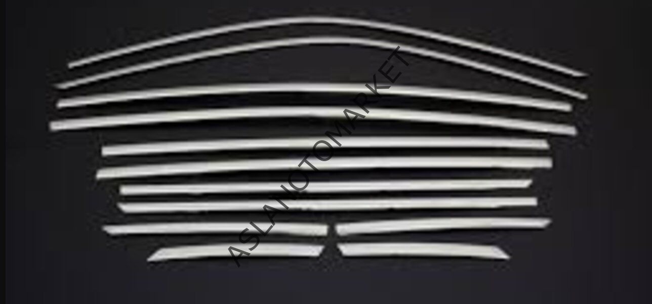 AUDİ A3 SDN 2012-2020 KROM CAM ÇERÇEVESİ ALT ÜST TAKIM KCÇ06