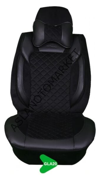 GALA MODEL TAYTÜYÜ PAPYONLU KOLTUK KILIFI  SİYAH GLA20