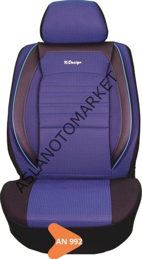 GOLD JAKAR TİCARİ KOLTUK KILIFI SERİSİ SİYAH-MAVİ AN992