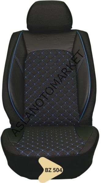 ELİT JAKAR YASTIKLI KOLTUK KILIFI SERİSİ  SİYAH-MAVİ ÇİZGİLİ  BZ504
