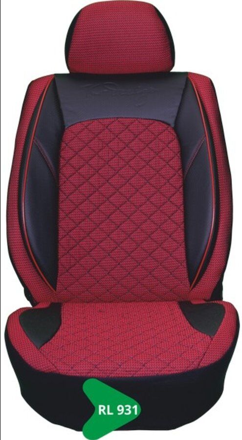 ELİT JAKAR YASTIKLI  KOLTUK KILIFI TİCARİ SERİSİ SİYAH-BORDO RL931