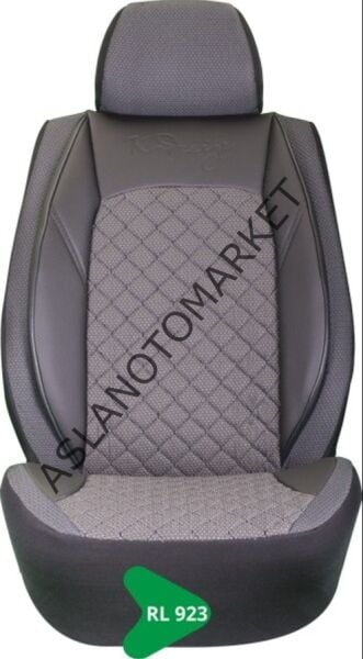 ELİT JAKAR YASTIKLI KOLTUK KILIFI TİCARİ SERİSİ SİYAH-KOYU GRİ RL923