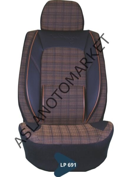 SİLİKONLU JAKAR KOLTUK KILIFI TİCARİ SERİSİ SİYAH KAHVE LP691
