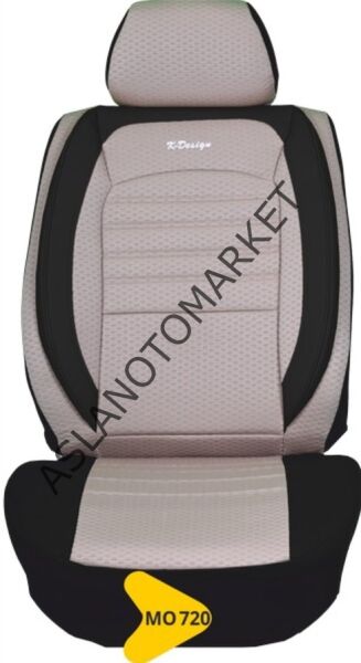 GOLD JAKAR KOLTUK KILIFI SERİSİ SİYAH DETAYLI KREM MO720