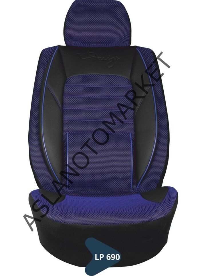 SİLİKONLU JAKAR KOLTUK KILIFI TİCARİ SERİSİ SİYAH-LACİVERT LP690