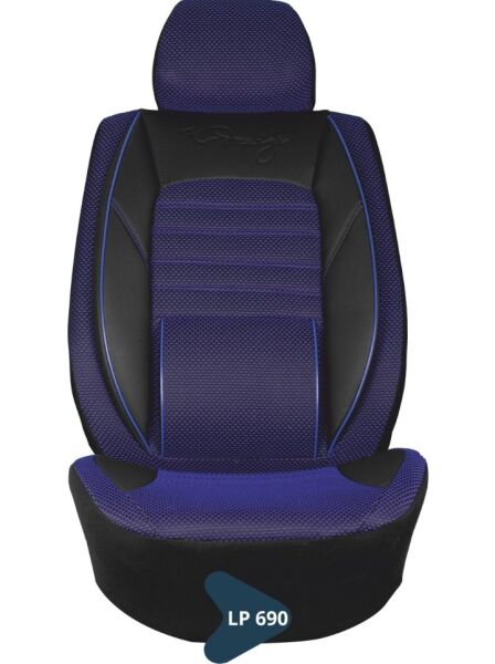SİLİKONLU JAKAR KOLTUK KILIFI TİCARİ SERİSİ SİYAH-LACİVERT LP690