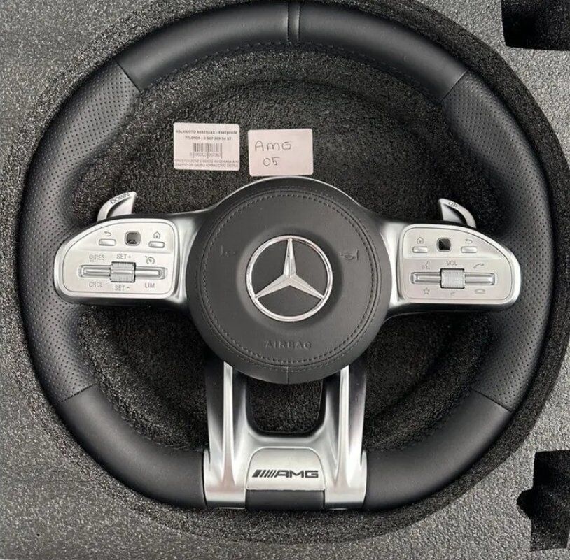 MERCEDES BENZ C SERİSİ W205 KASA AMG DERİ DİREKSİYON GRUBU AİRBAG