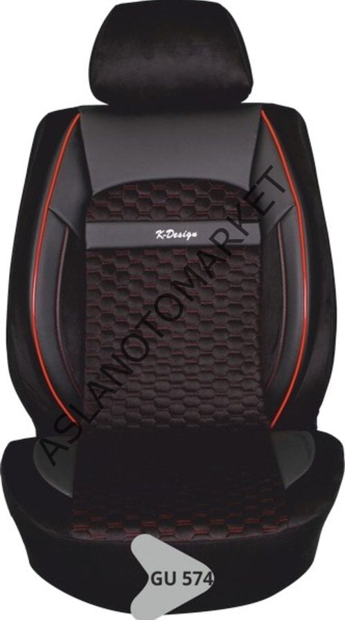 VOLEUR KOLTUK KILIFI SERİSİ SİYAH-KIRMIZI GU574