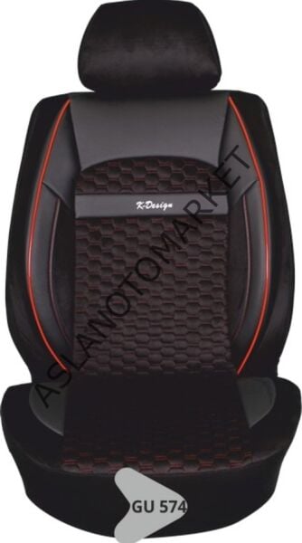 VOLEUR KOLTUK KILIFI SERİSİ SİYAH-KIRMIZI GU574