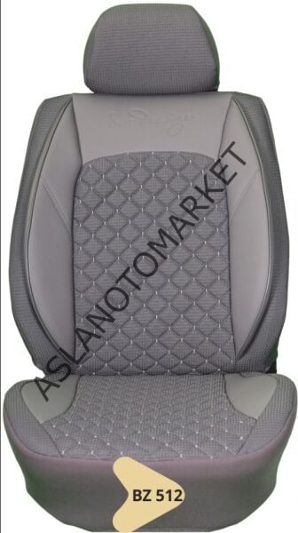 ELİT JAKAR YASTIKLI KOLTUK KILIFI SERİSİ GRİ DESENLİ BZ512