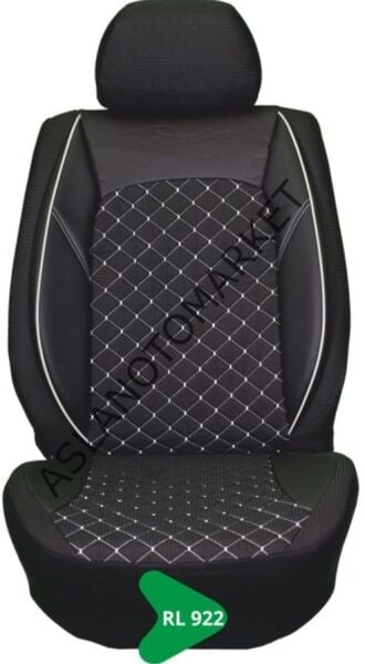 ELİT JAKAR YASTIKLI KOLTUK KILIFI TİCARİ SERİSİ SİYAH BEYAZ RL922