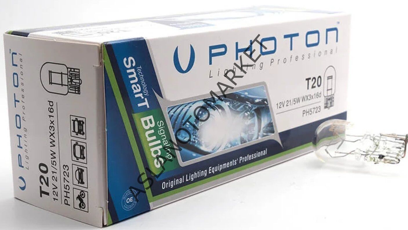 PHOTON T20 W21/5W 12V ÇİFT DUY CAM AMPUL PH5723