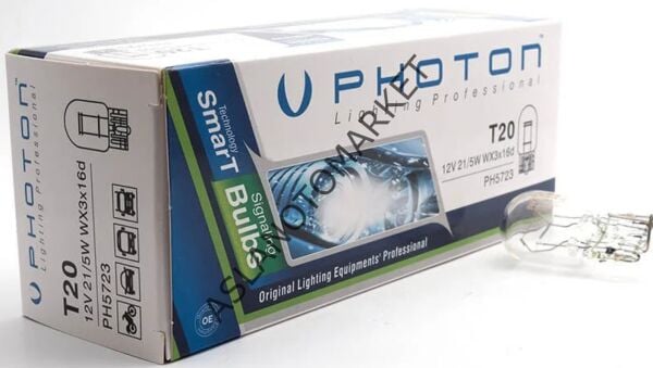 PHOTON T20 W21/5W 12V ÇİFT DUY CAM AMPUL PH5723