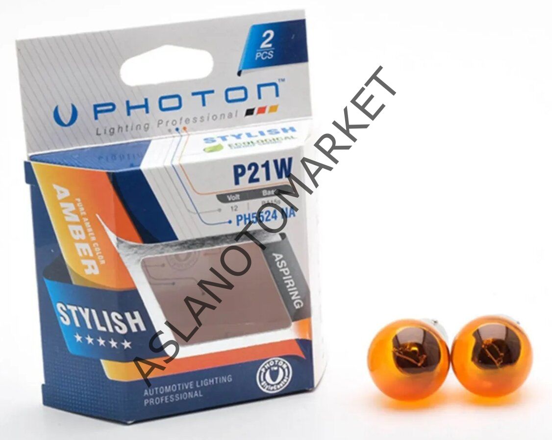 PHOTON P21W 12V 93 NATUREL AMBER PH5524 NA