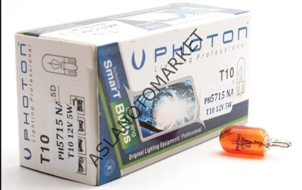 PHOTON T10 12V  WY5W AMBER DİPSİZ PH5715 A