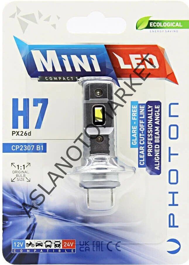 PHOTON MİNİ H7 LED TEKLİ BLİSTER