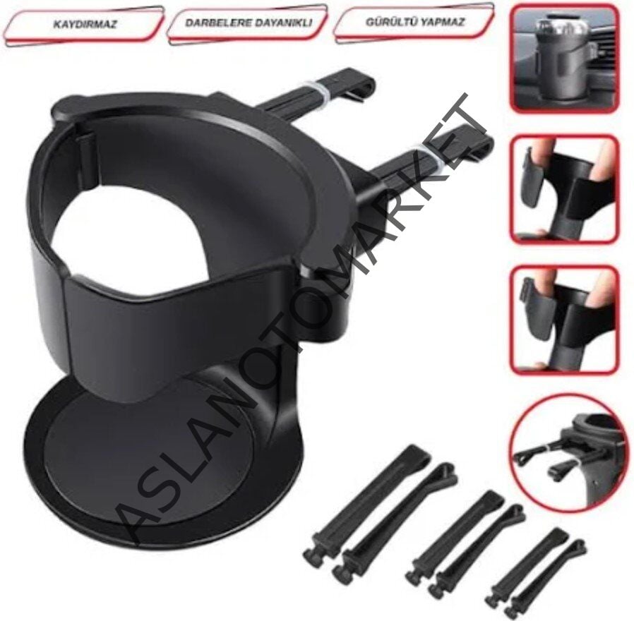 CARUB Bardaklık Siyah Lüx