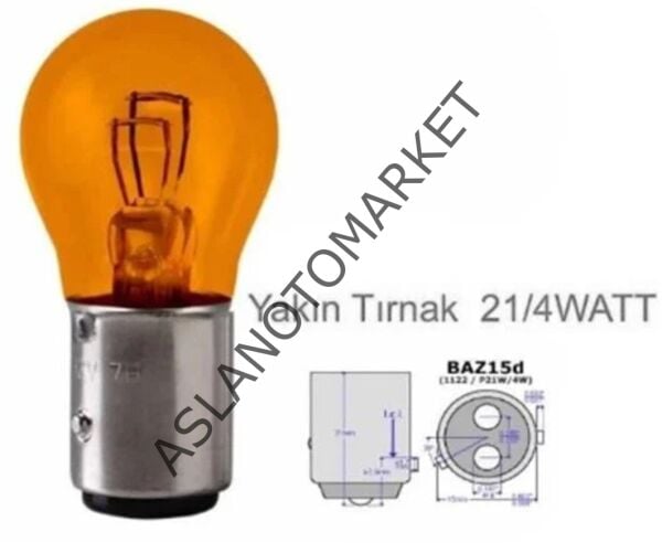 SENTİNEL 1016 YAKIN TIRNAK 4W AMPUL TURUNCU