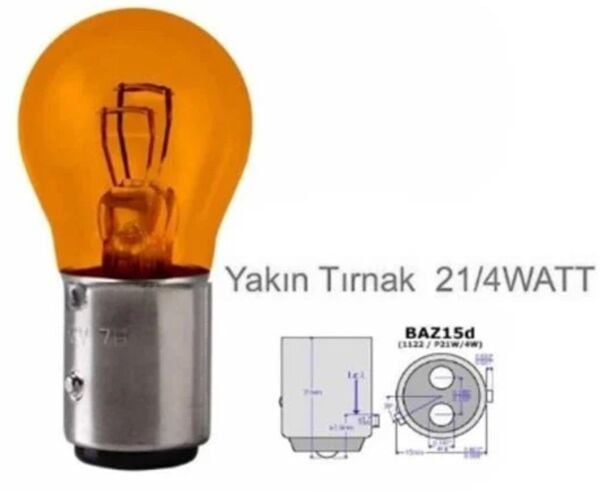SENTİNEL 1016 YAKIN TIRNAK 4W AMPUL TURUNCU