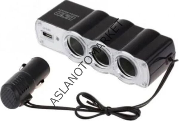 USBLİ ÜÇLÜ ÇAKMAK SOKETİ