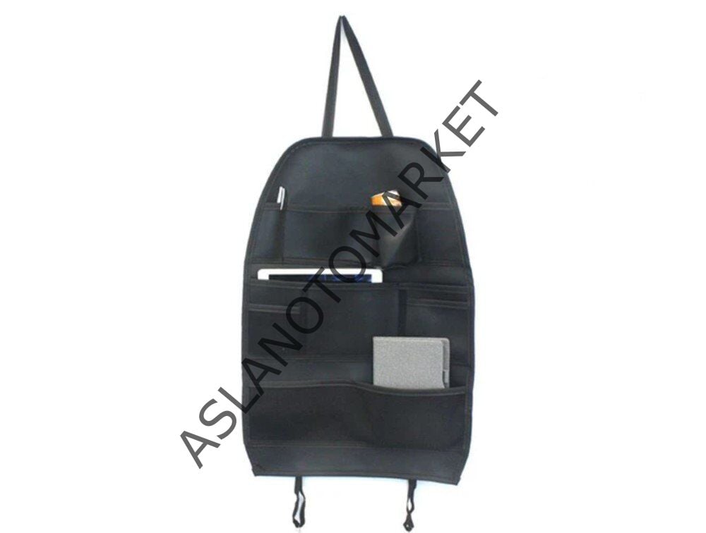 CARPİ Koltuk Arkası Organizer Çanta Deri Siyah