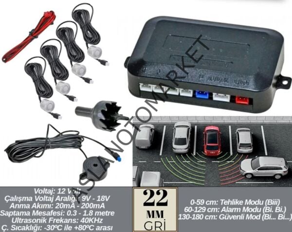 CARUB PARK SENSÖRÜ GRİ