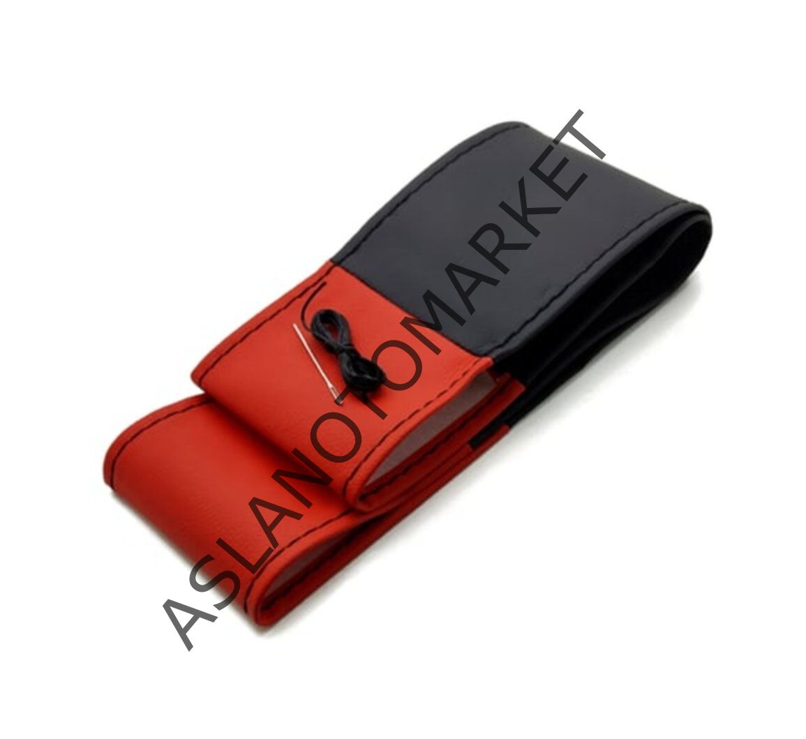 AS-AK 105 CM KIRMIZI-SİYAH ÇİFT RENK DİREKSİYON KILIFI