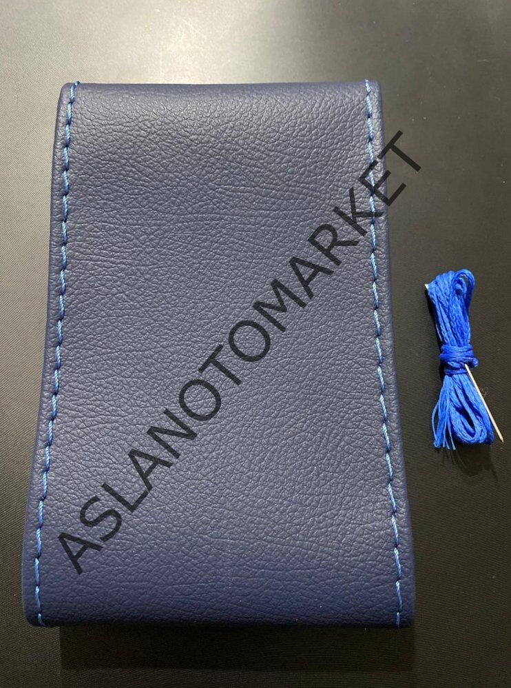 AS-AK 90 CM MAVİ İPLİ DİKMELİ DİREKSİYON KILIFI