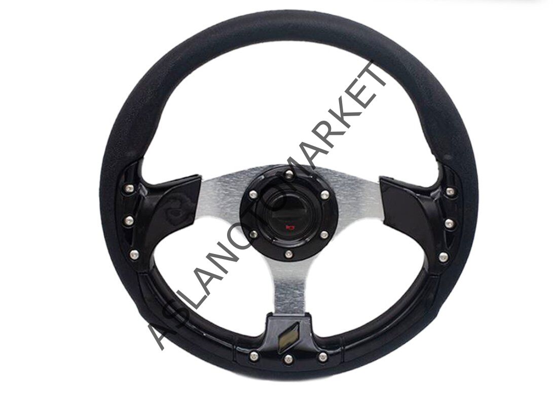 CARUB SPOR MOMO DİREKSİYON SİYAH-KROM