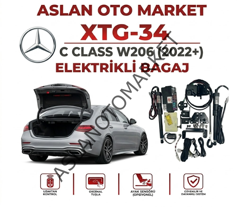 MERCEDES C CLASS W206 2022 + ELEKTRİKLİ BAGAJ
