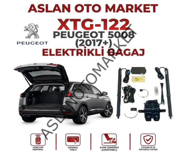 PEUGEOT 5008 2017 + ELEKTRİKLİ BAGAJ