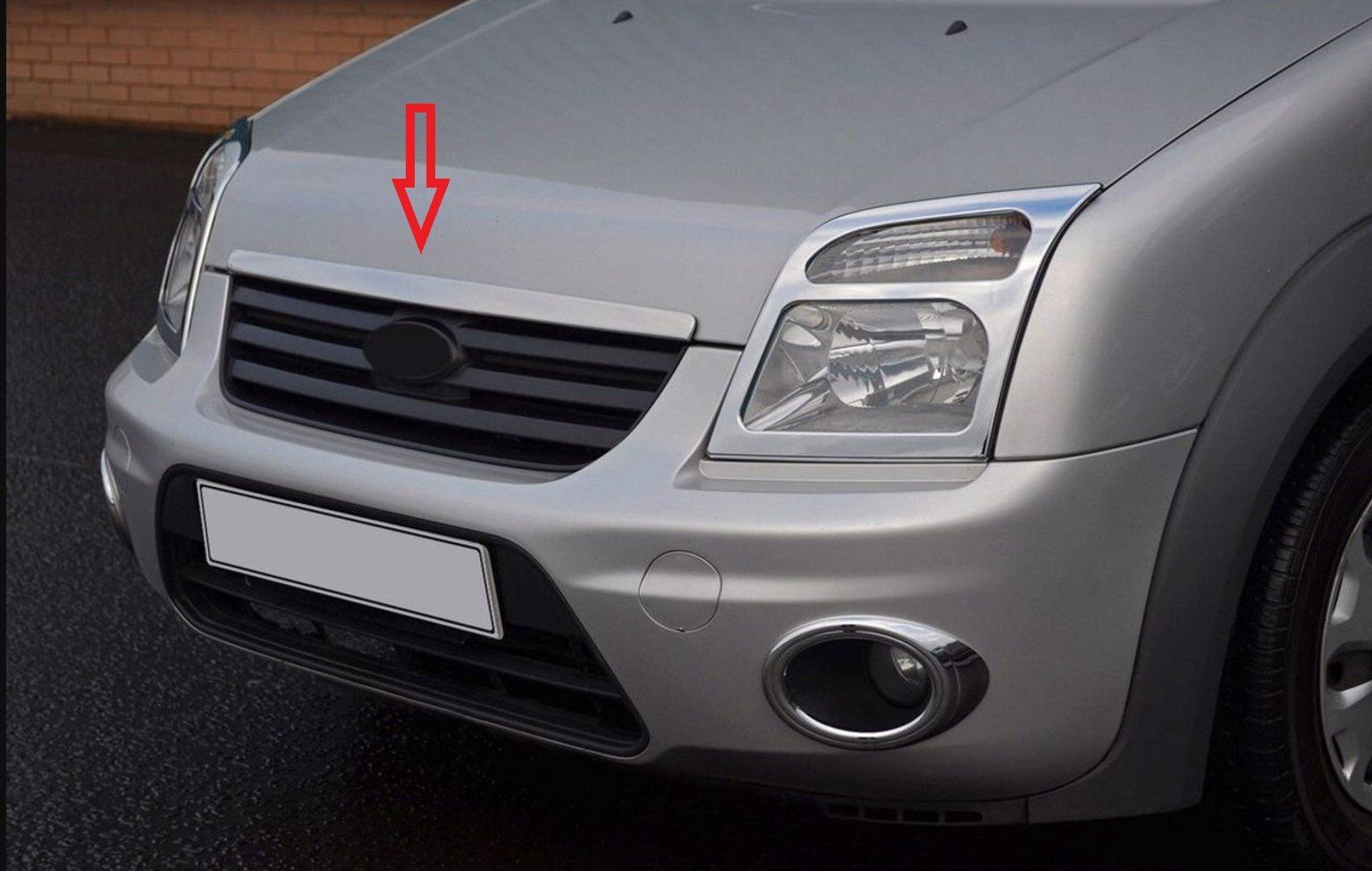 FORD CONNECT PANJUR ÜSTÜ KAPUT KROM ÇITA PÜKÇ01